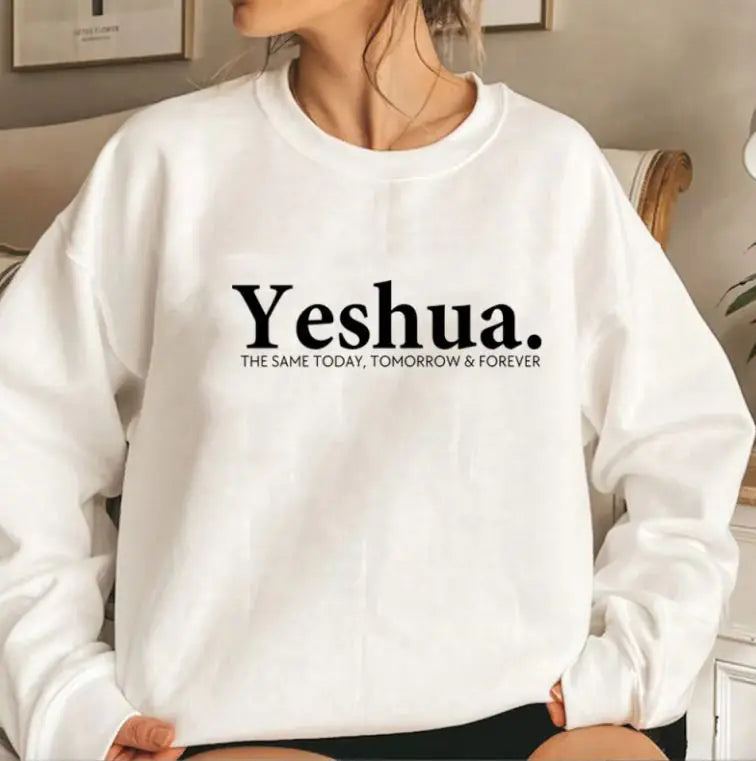 Vintage Yeshua Christian Sweatshirt Faith-Based Apparel Faith - Unisex