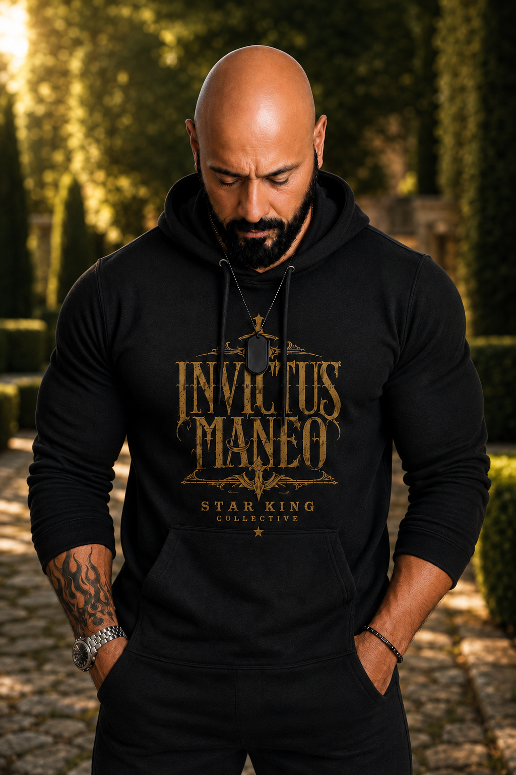 INVICTUS MANEO™ Unconquered Eco Raglan Hoodie | The Star King Collective