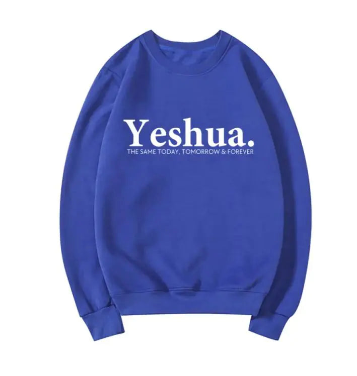 Vintage Yeshua Christian Sweatshirt Faith-Based Apparel Faith
