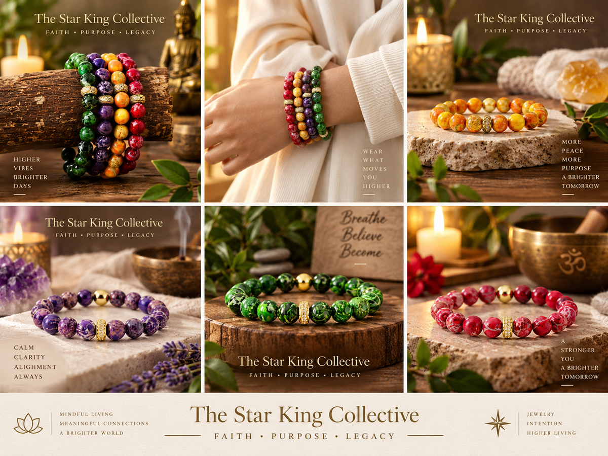 Ember Crown™ Natural Stone Beaded Bracelet