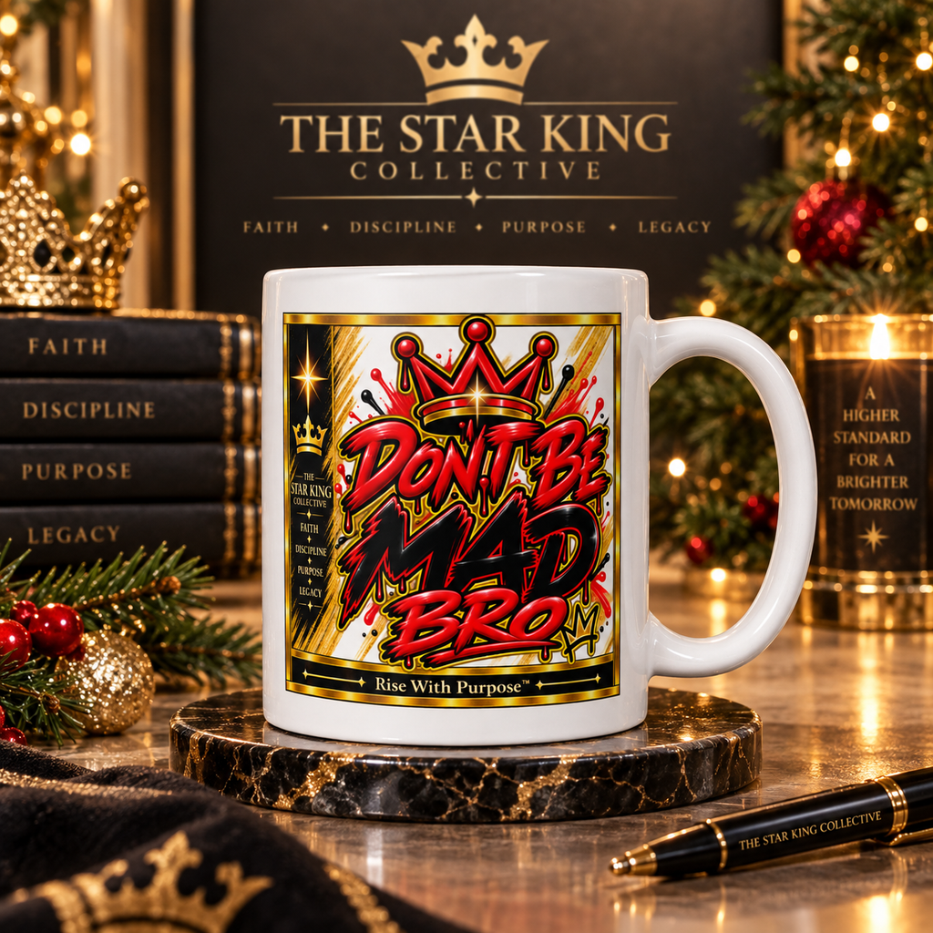 Star King Warrior™ Statement Mug | Bold Red & Black Graphic | The Star King Collective