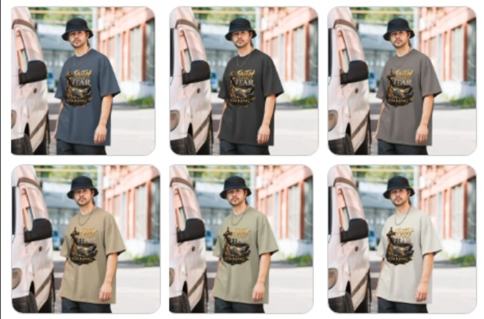Faith Over Fear™ Oversized Faded Tee | The Star King Collective