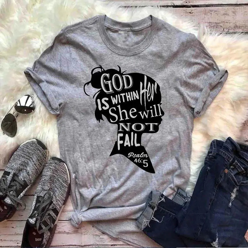 "Unisex Short Sleeve T-Shirt: God is Within Her"