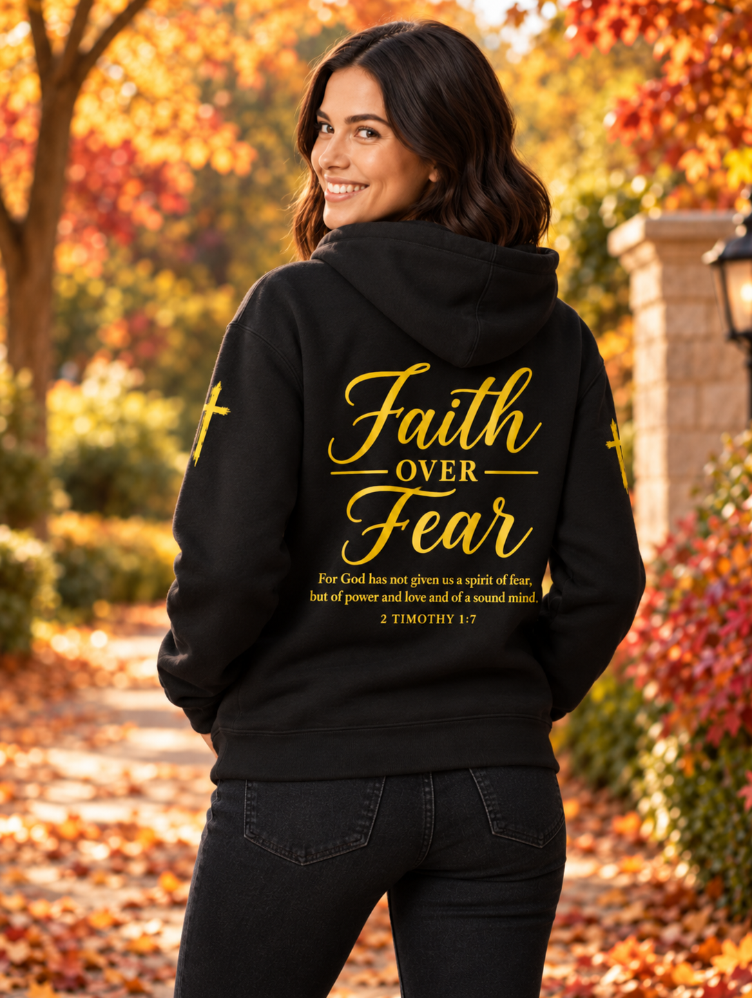 Faith Over Fear Champion Hoodie | The Star King Collective