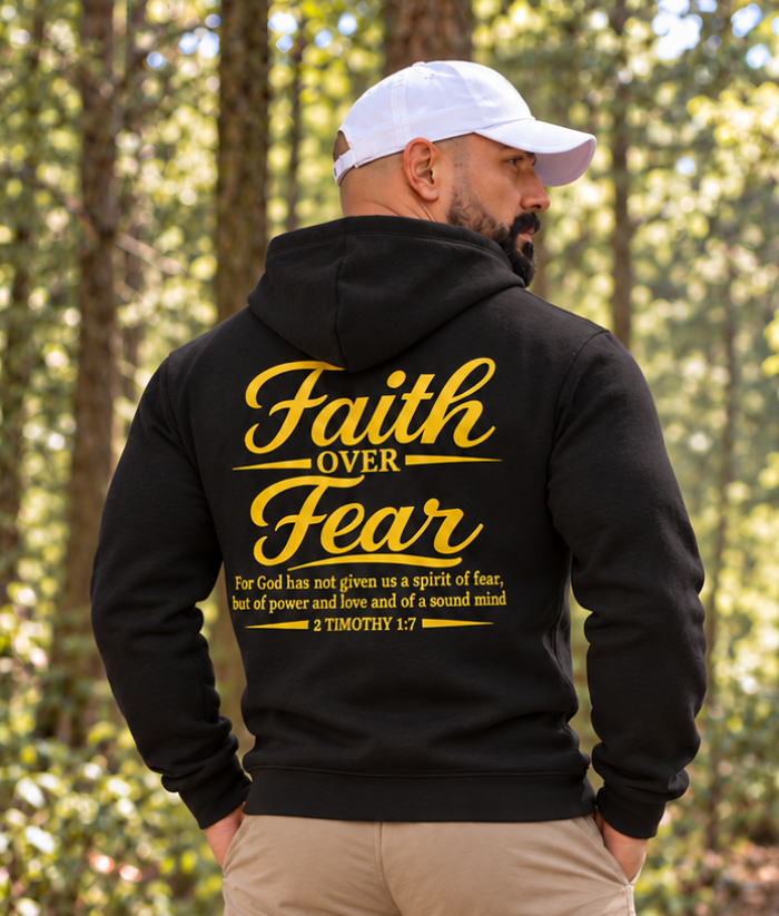 Faith Over Fear Champion Hoodie | The Star King Collective