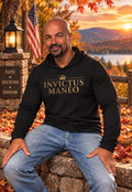 INVICTUS MANEO™ “I Remain Unconquered” Hooded Long-Sleeve Tee | The Star King Collective