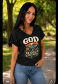 God Is Good All The Time™ V-Neck T-Shirt | The Star King Collective
