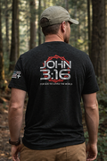 John 3:16 Christian T-Shirt by The Star King Collective –  Unisex Tri-Blend Faith Tee | Bella + Canvas 3413