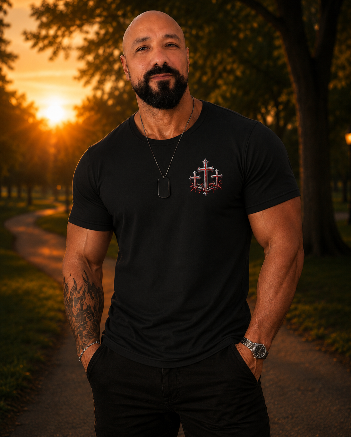 Three Crosses™ Faith T-Shirt | Calvary Collection | The Star King Collective