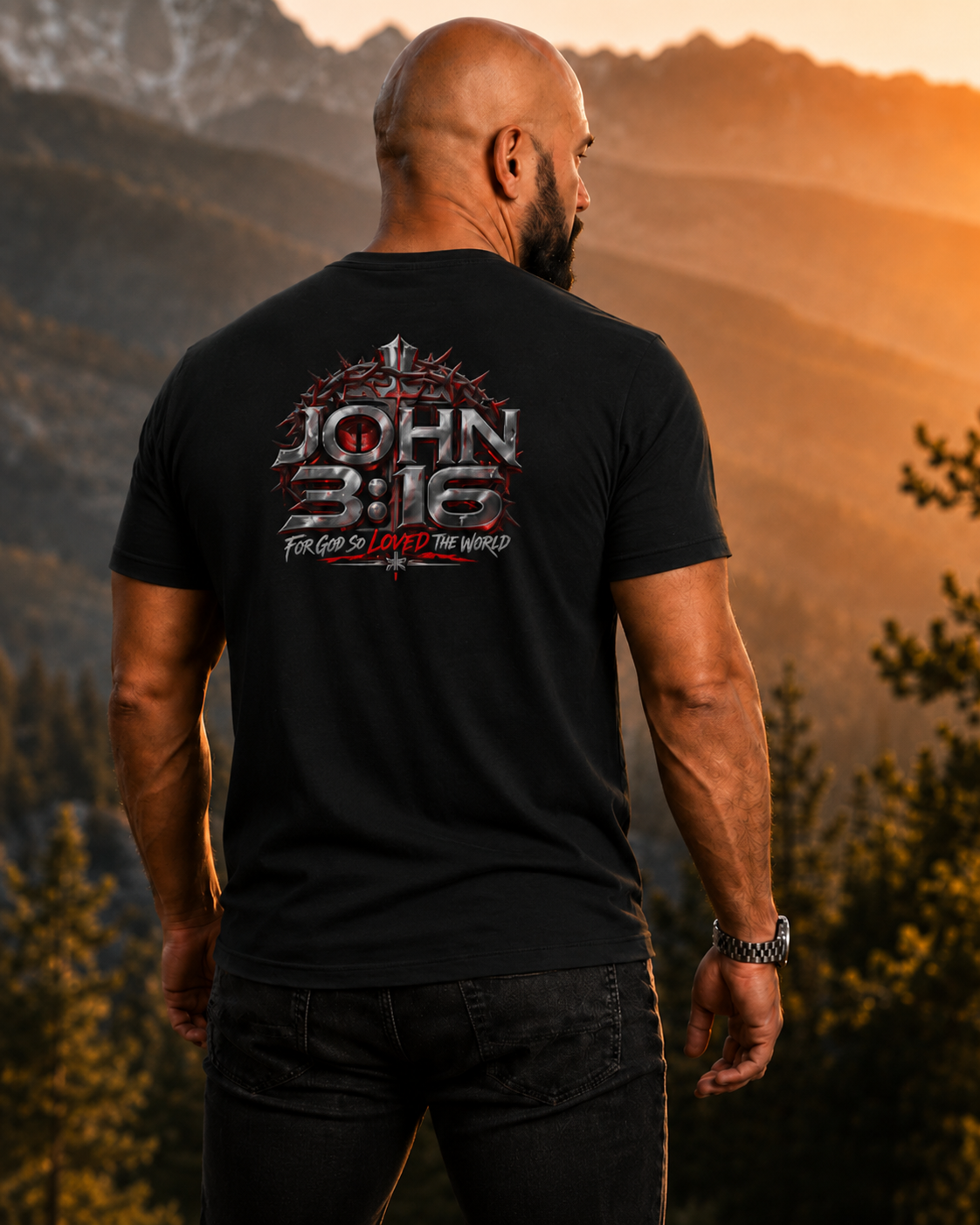 Three Crosses™ Faith T-Shirt | Calvary Collection | The Star King Collective