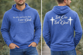 Let Go & Let God Unisex Hooded Long Sleeve Tee | Faith Apparel – Bella Canvas 3512 | The Star King Collective