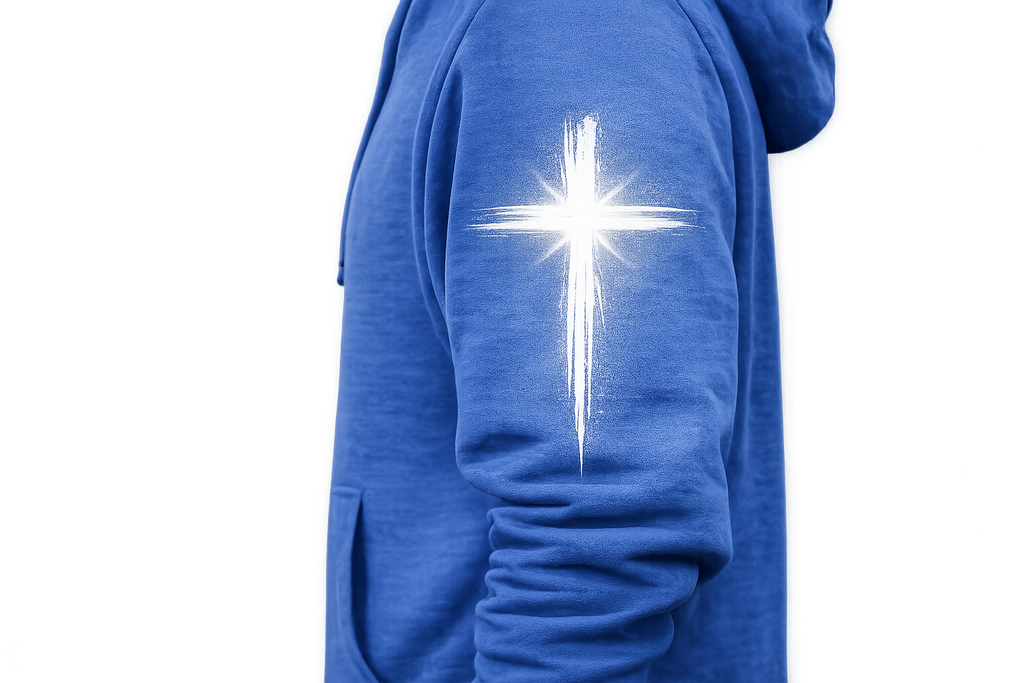Let Go & Let God Unisex Hooded Long Sleeve Tee | Faith Apparel – Bella Canvas 3512 | The Star King Collective
