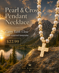 Pearl of Faith™ Cross Pendant Necklace | Christian Jewelry | The Star King Collective