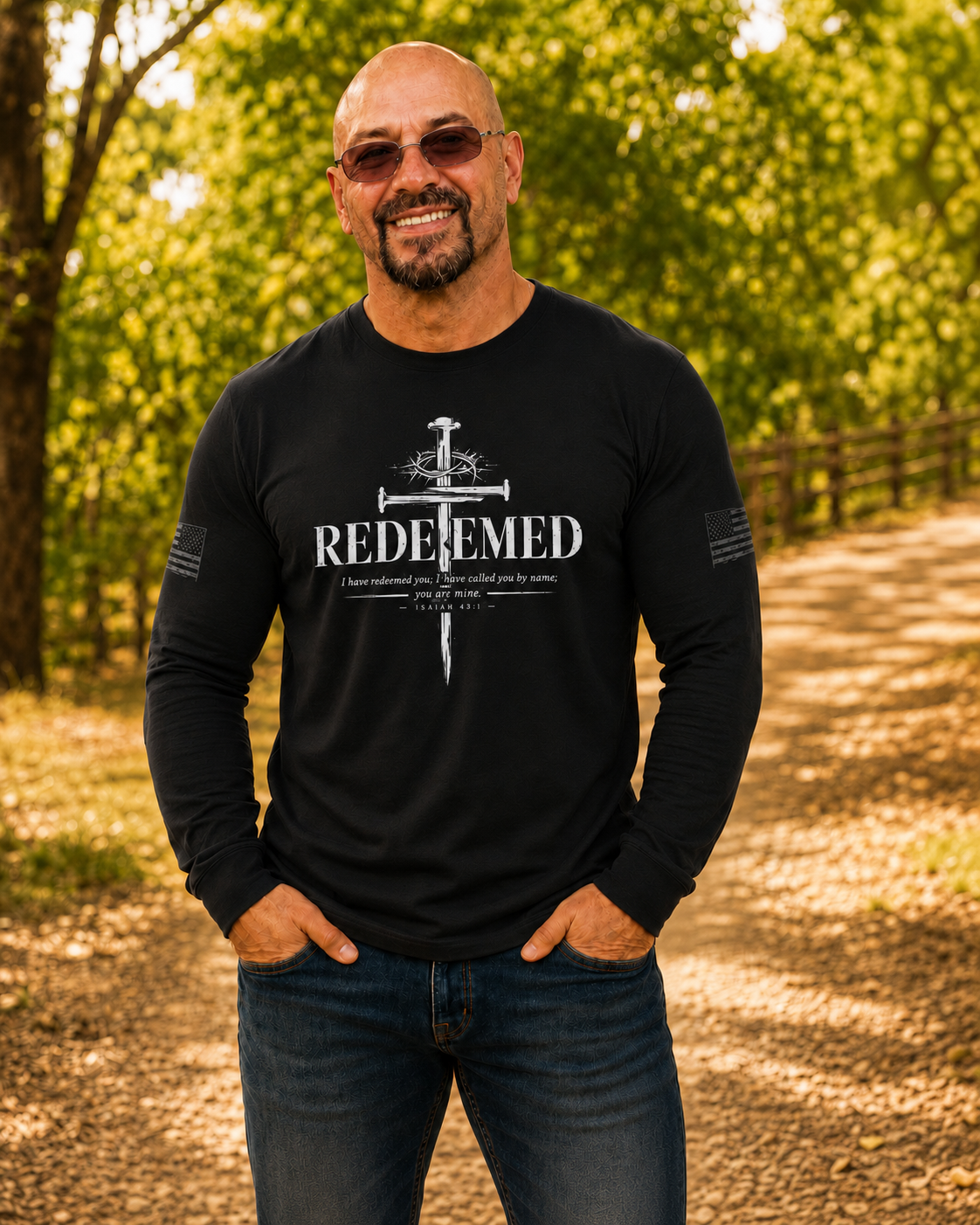 Redeemed™ Long Sleeve Fitted Crew | The Star King Collective