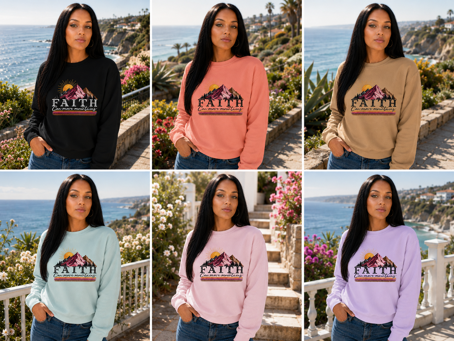 Faith Can Move Mountains™ Premium Sweatshirt | The Star King Collective