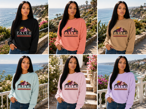 Faith Can Move Mountains™ Premium Sweatshirt | The Star King Collective