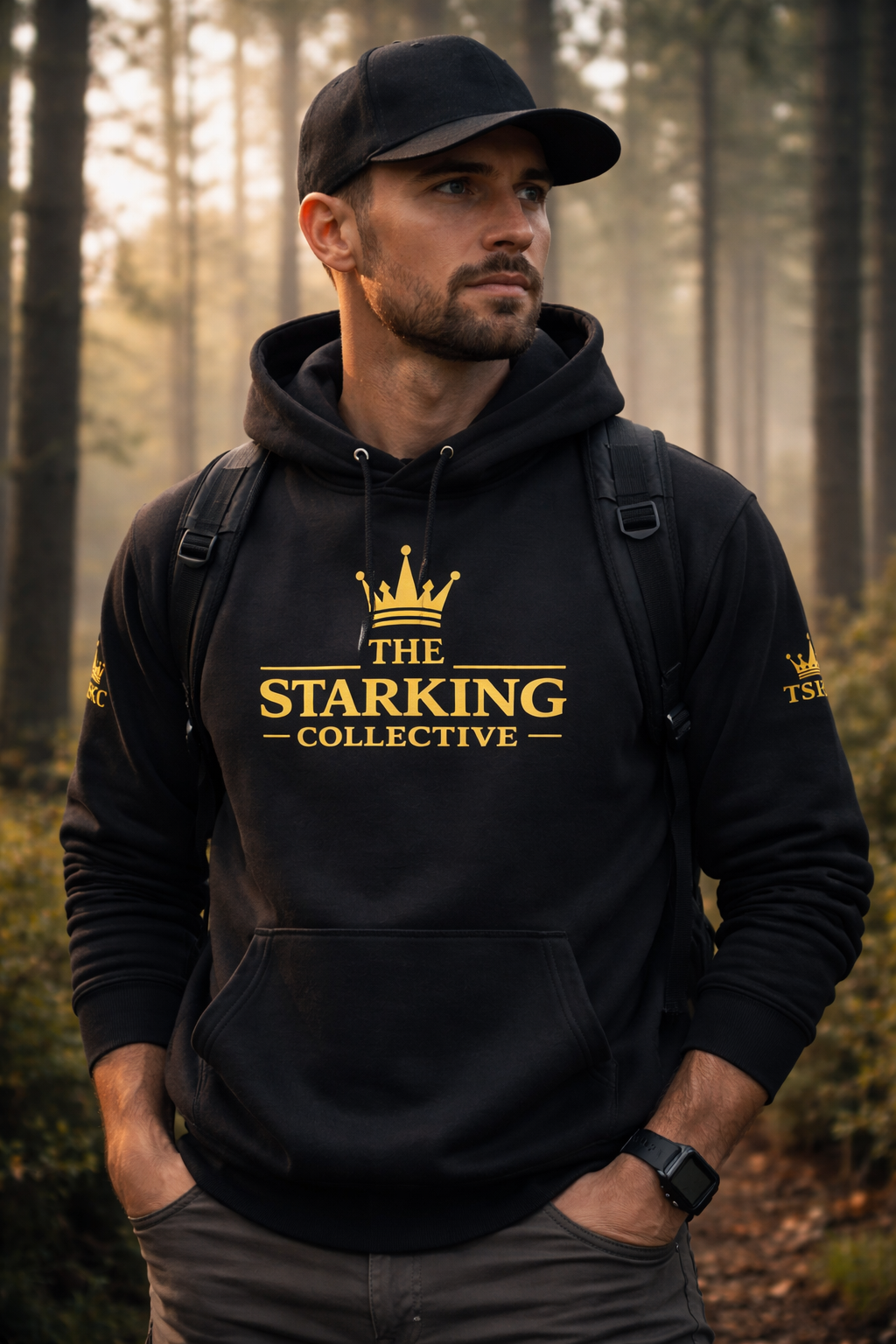 Faith Over Fear Eco Hoodie – The Star King Collective (TSKC Crown Sleeve Logos)