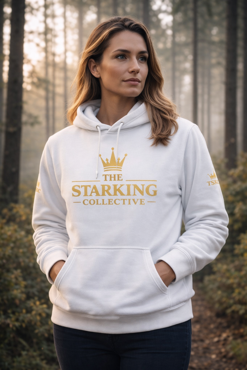 Faith Over Fear Eco Hoodie – The Star King Collective (TSKC Crown Sleeve Logos)