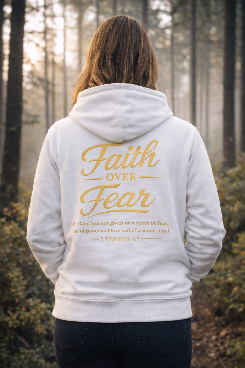 Faith Over Fear Eco Hoodie – The Star King Collective (TSKC Crown Sleeve Logos)