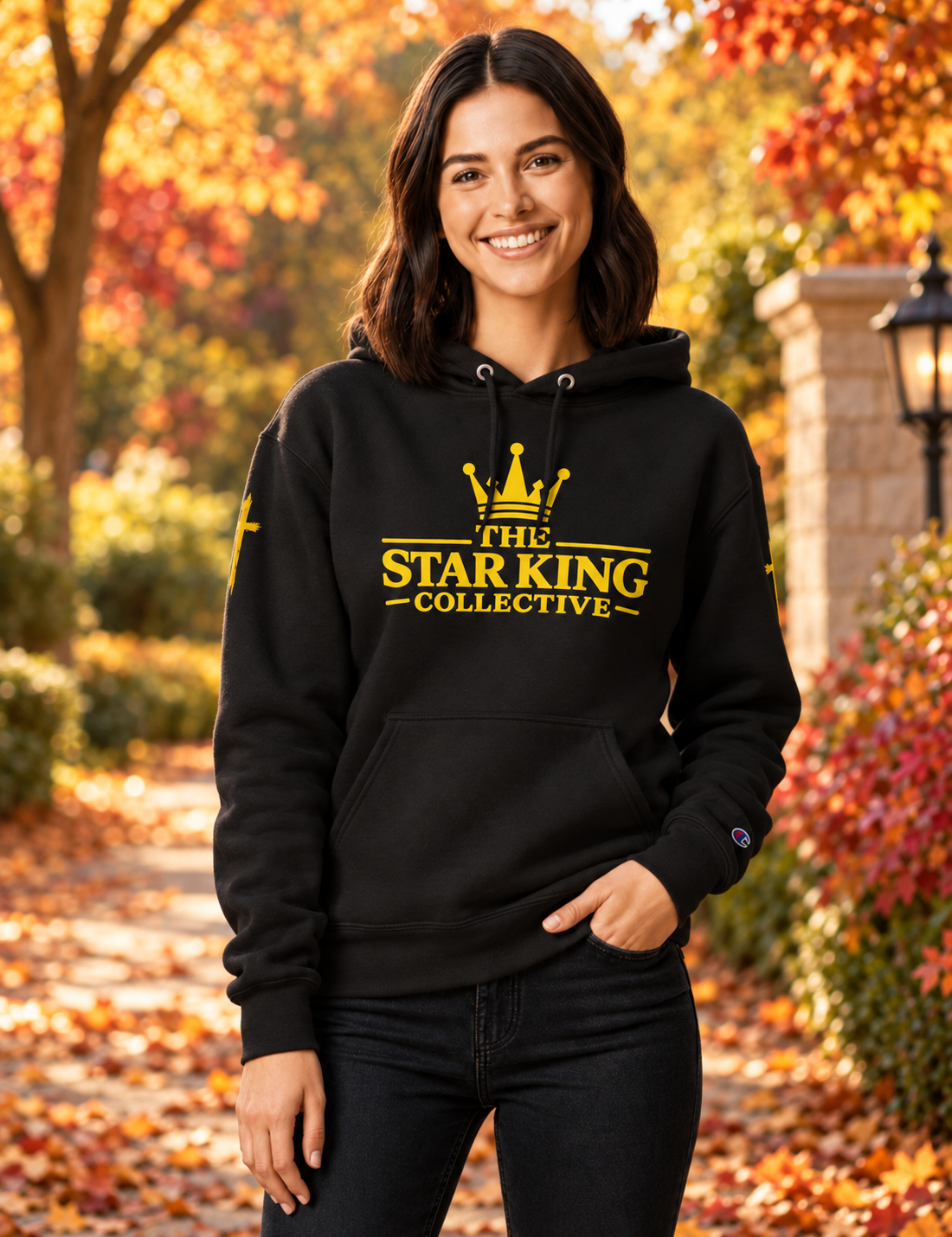 Faith Over Fear Champion Hoodie | The Star King Collective