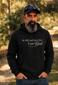 Be Still & Know™ Hooded Long Sleeve Tee | Psalm 46:10 | The Star King Collective