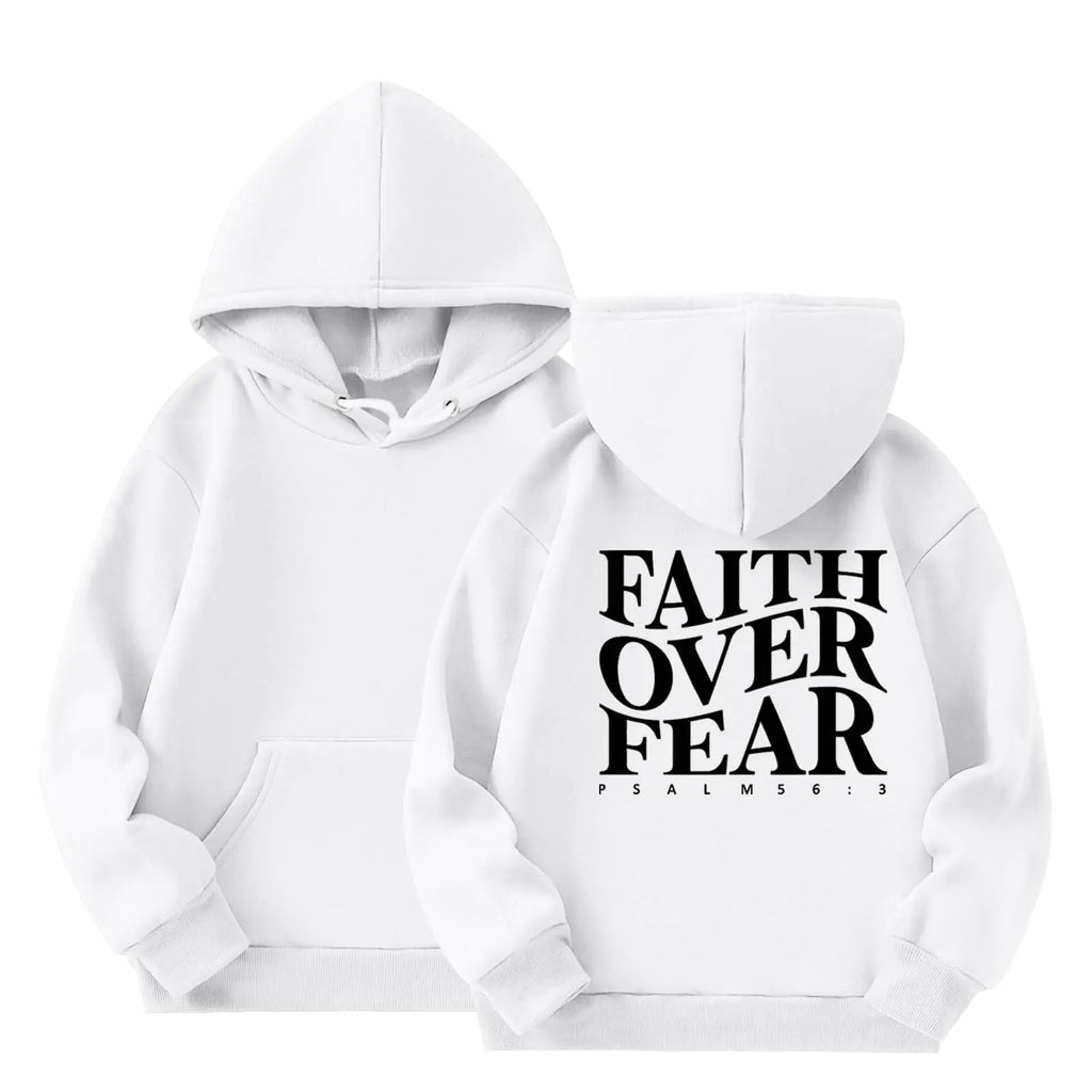 Love Like Jesus Sleeveless Hoodies for Girl Faith Over Fear Hoodies for Girls Letter Print Christian Sweatshirt Long Sleeve Oversized Pullover Top for 3-10 Years 9-10 Years White