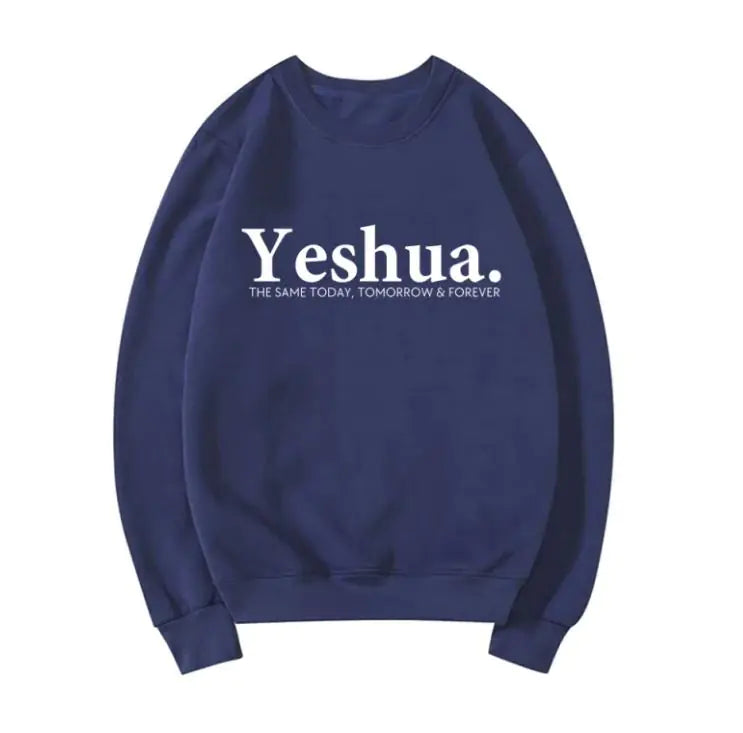 Vintage Yeshua Christian Sweatshirt Faith-Based Apparel Faith