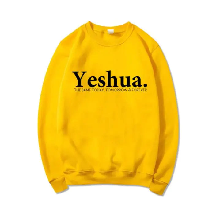 Vintage Yeshua Christian Sweatshirt Faith-Based Apparel Faith