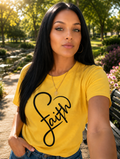 Women's Cross Faith T-Shirt | Christian Summer Tee