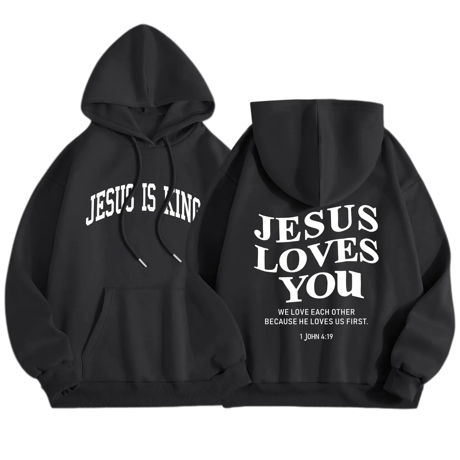 Jesus Loves You Hoodie - Faith Apparel by The Star King Collective