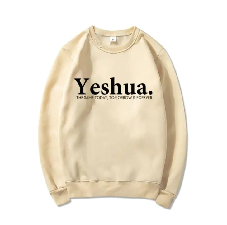 Vintage Yeshua Christian Sweatshirt Faith-Based Apparel Faith - Unisex