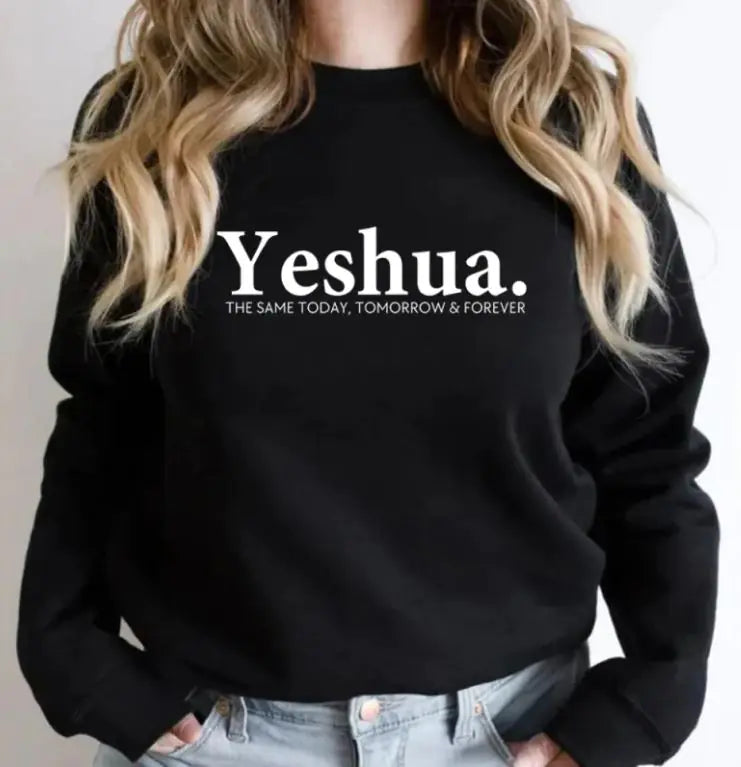 Vintage Yeshua Christian Sweatshirt Faith-Based Apparel Faith - Unisex