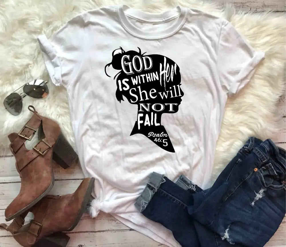 "Unisex Short Sleeve T-Shirt: God is Within Her"