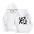 Love Like Jesus Sleeveless Hoodies for Girl Faith Over Fear Hoodies for Girls Letter Print Christian Sweatshirt Long Sleeve Oversized Pullover Top for 3-10 Years 9-10 Years White